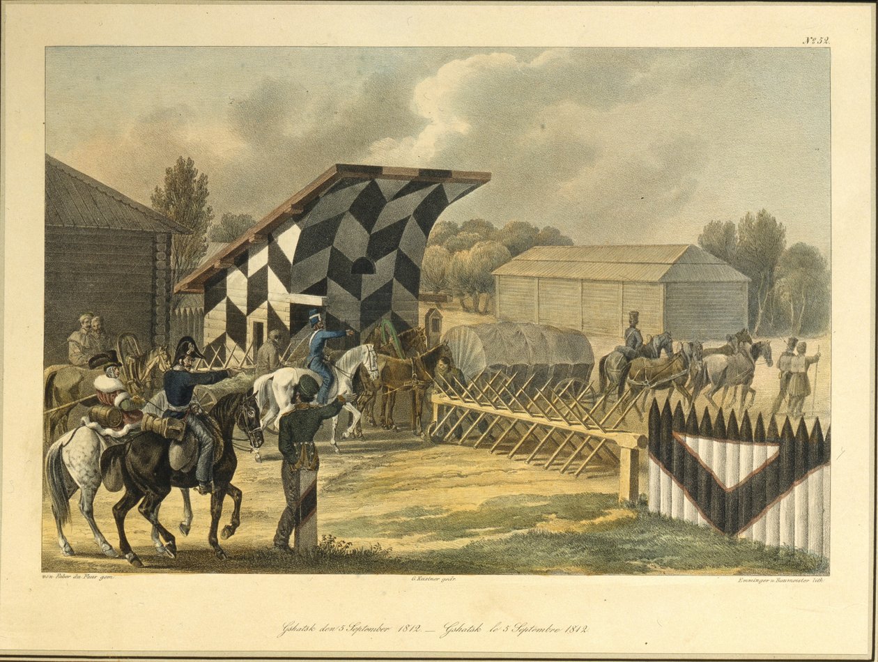 Gzhatsk em 5 de setembro de 1812, década de 1820 de Christian Wilhelm von Faber du Faur