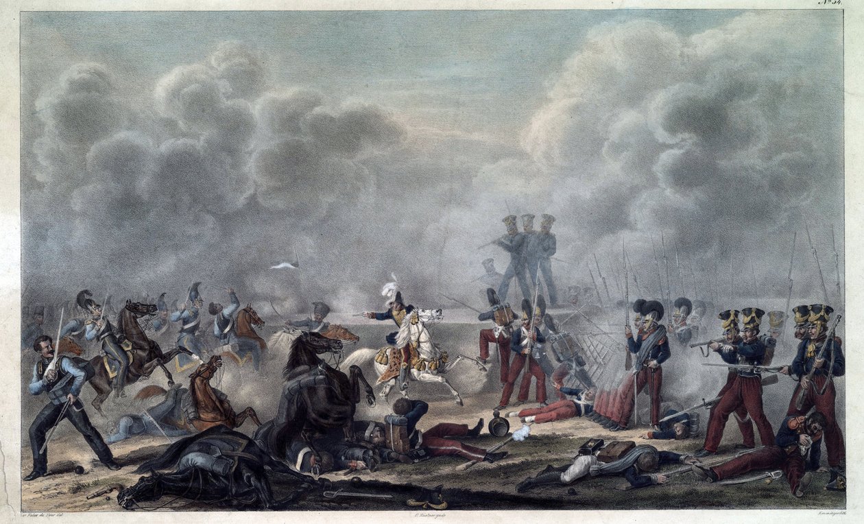 No campo de batalha de Borodino (bataille de la Moskova de Christian Wilhelm von Faber du Faur