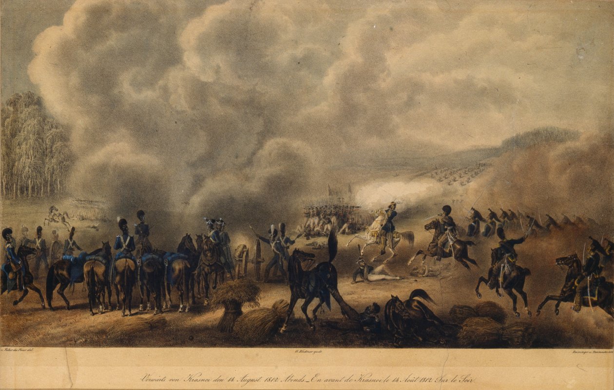 A Batalha de Krasnoi em 14 de agosto de 1812, 1820 de Christian Wilhelm von Faber du Faur