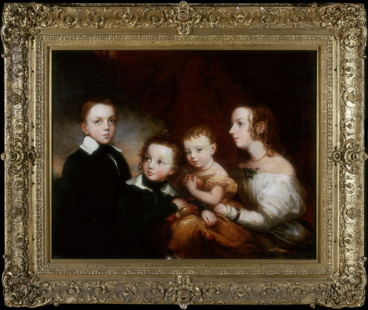 Um grupo de crianças, c.1850 de Christina Robertson