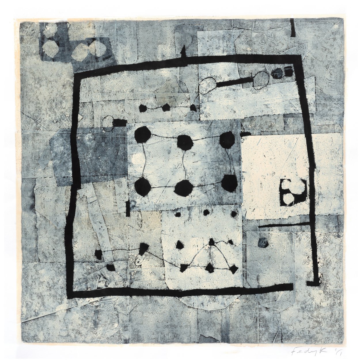 Ar vivo, 2017 (monotipia sobre papel) de Christina Fedyk