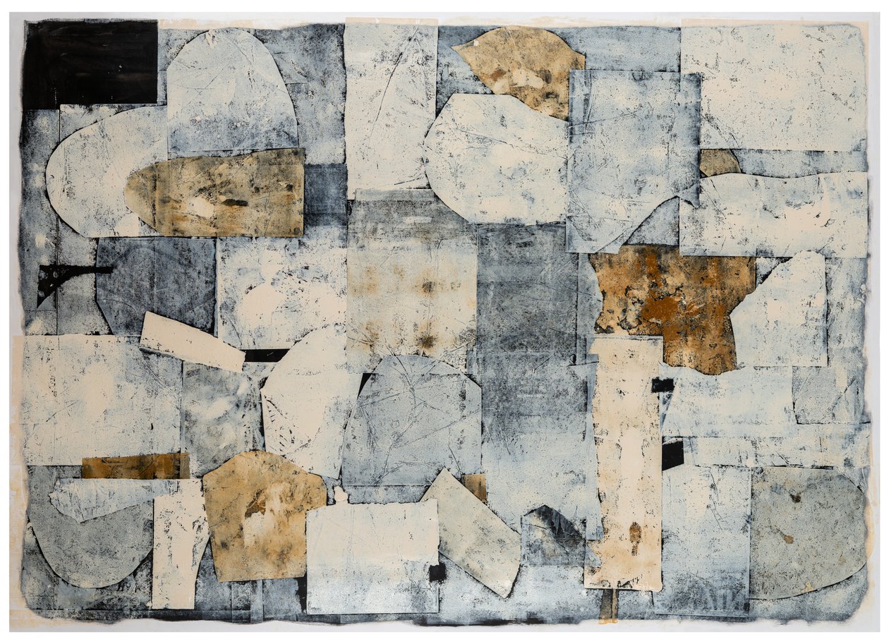 Raising Gold, 2017 (monotipia sobre papel) de Christina Fedyk