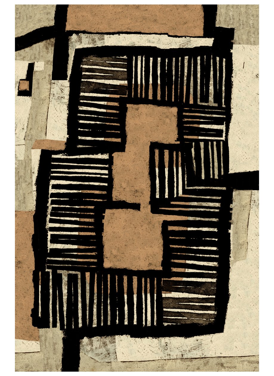 Formas de casa, 2023 (monoprint) de Christina Fedyk