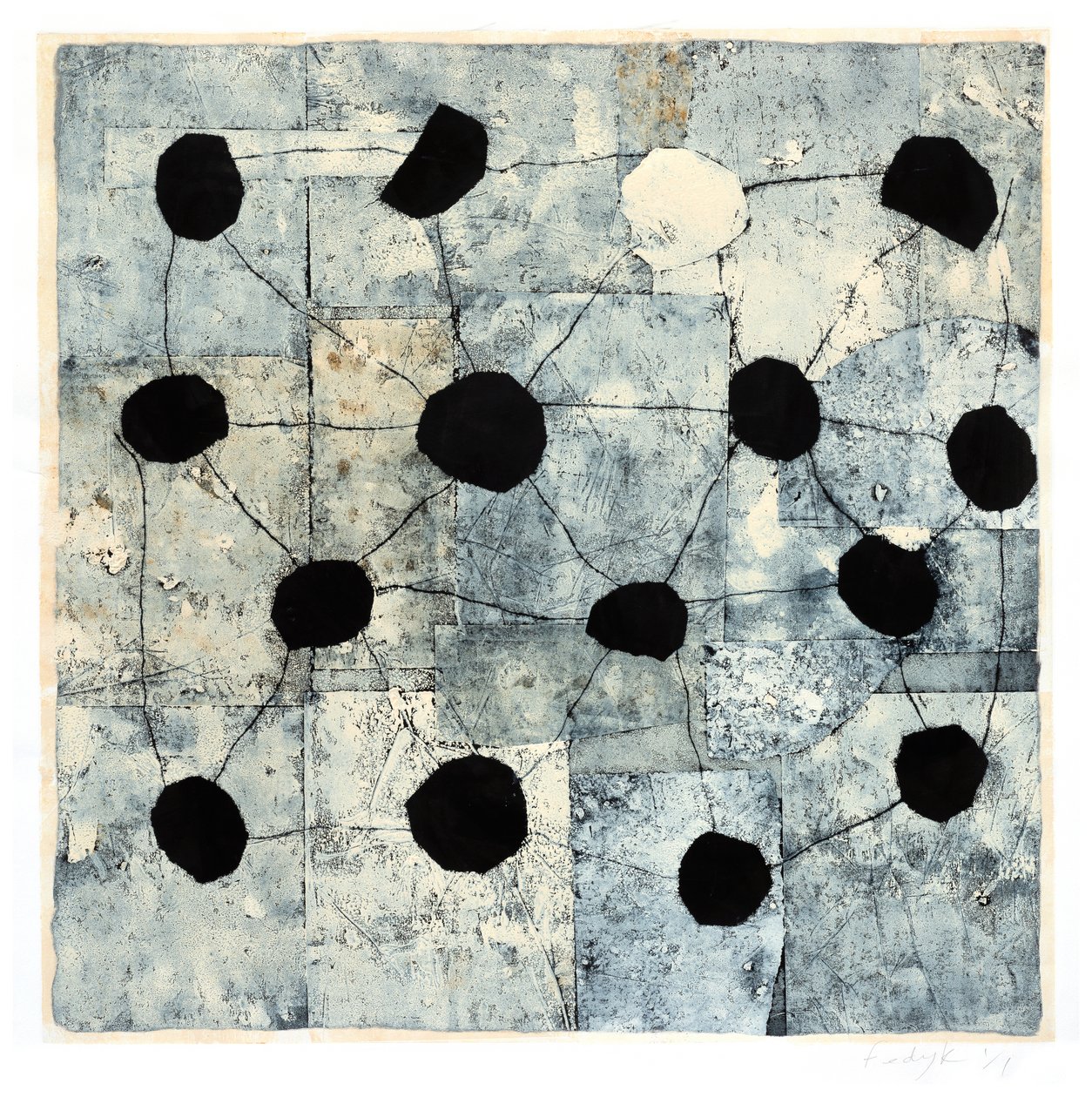 União, 2017 (monotipia sobre papel) de Christina Fedyk