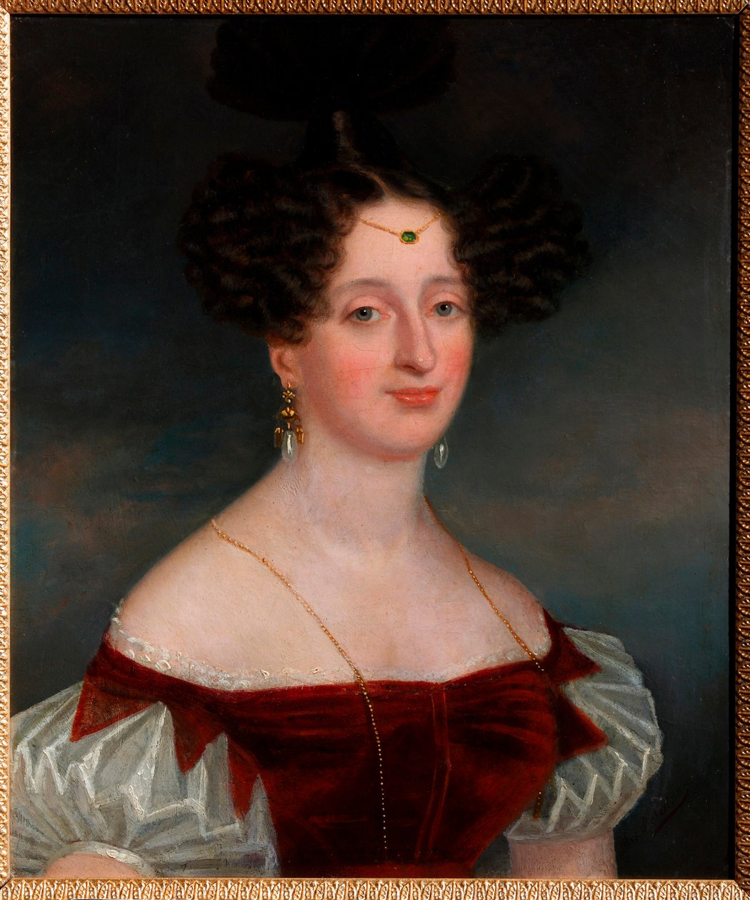 Condessa Yelizaveta Ksaweryevna Vorontsova (óleo sobre painel) de Christina Robertson