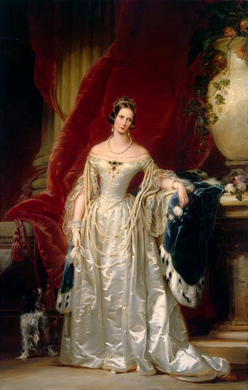 Retrato da Imperatriz Alexandra Fyodorovna Charlotte da Prússia, 1840. de Christina Robertson