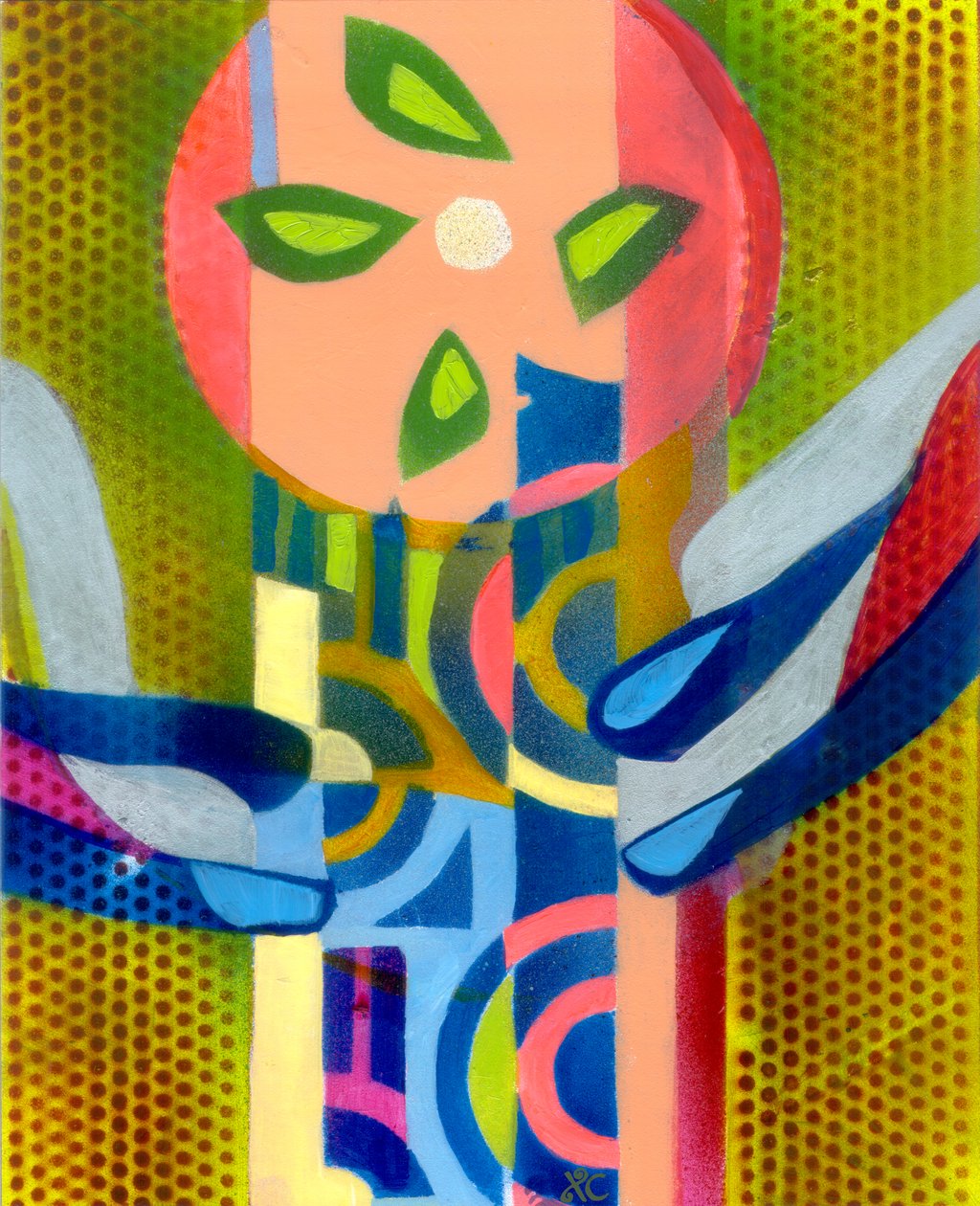 Grace, c. 2009 (acrílico sobre painel) de Christina Saj