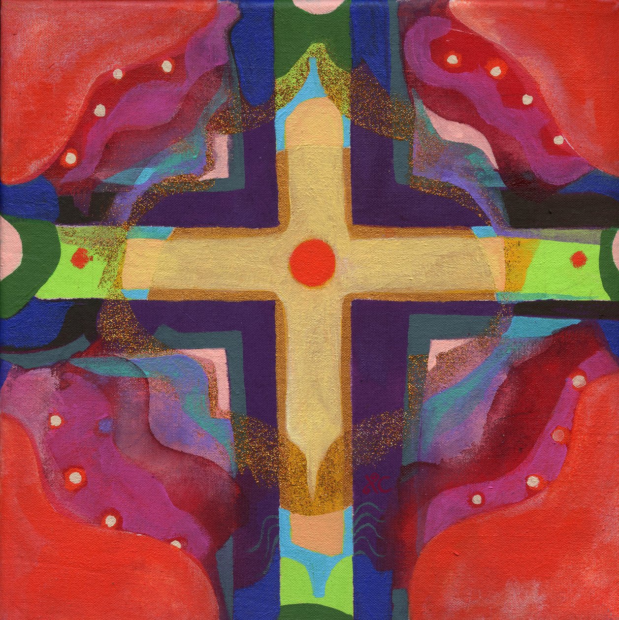 Meditação 40 No horizonte, c. 2017 (acrílico sobre tela) de Christina Saj