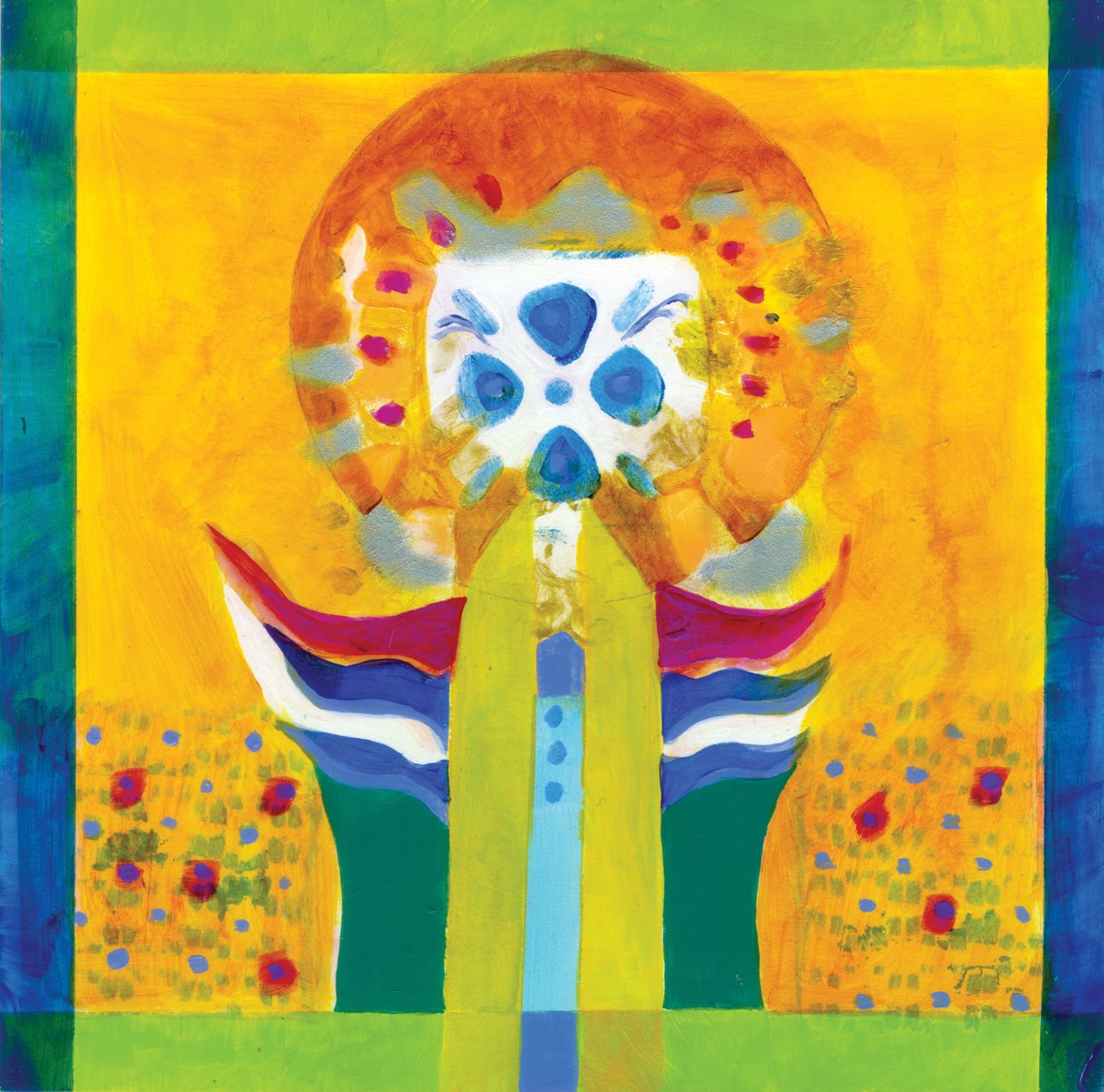 Protetor, c. 2009 (acrílico sobre painel) de Christina Saj