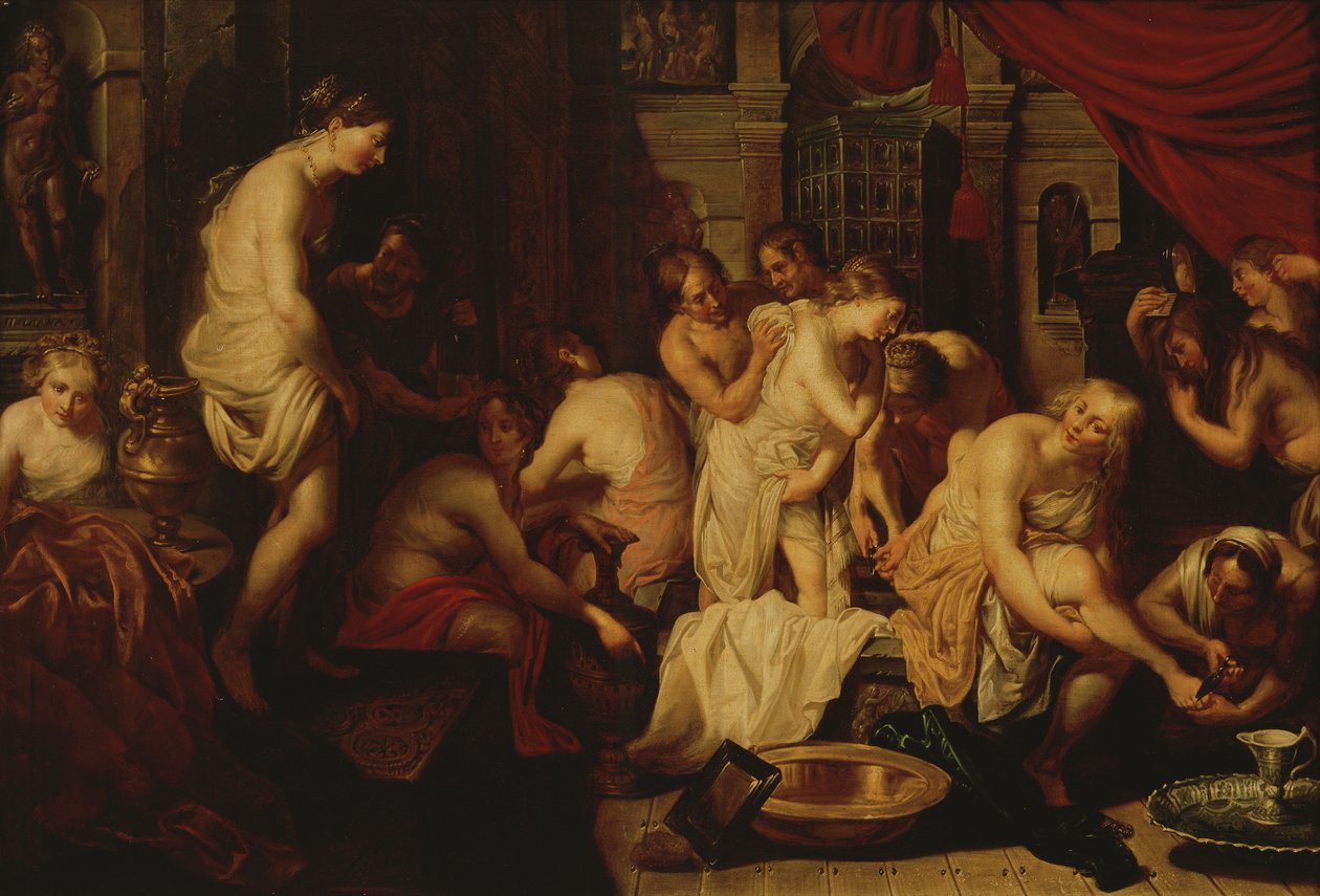 Mulheres tomando banho de Christoffel Jacobsz van der Lamen
