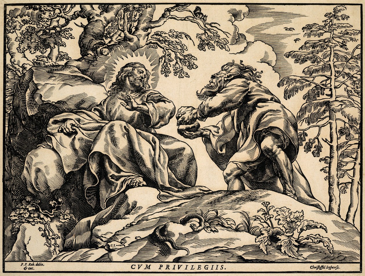 A Tentação de Cristo pelo Diabo de Christoffel Jegher