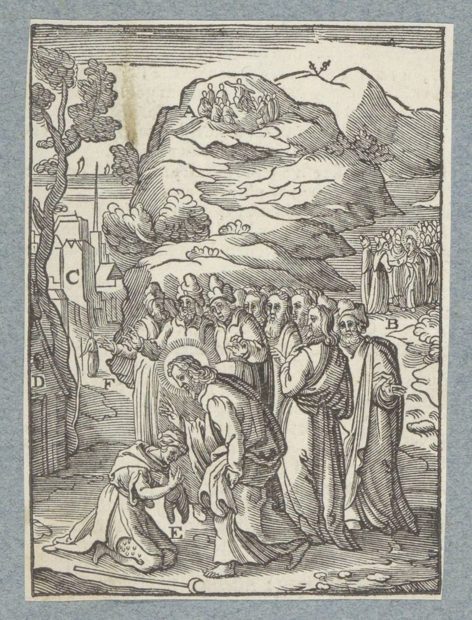 Cristo cura um leproso de Christoffel van Sichem (II)