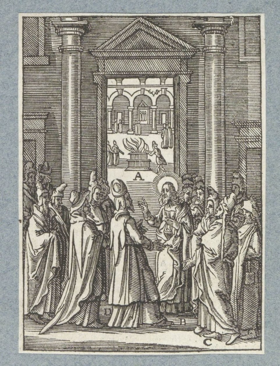 Debate com os saduceus e fariseus de Christoffel van Sichem (II)