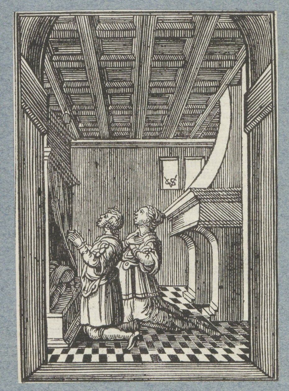 Noite de núpcias de Tobias e Sara de Christoffel van Sichem (II)