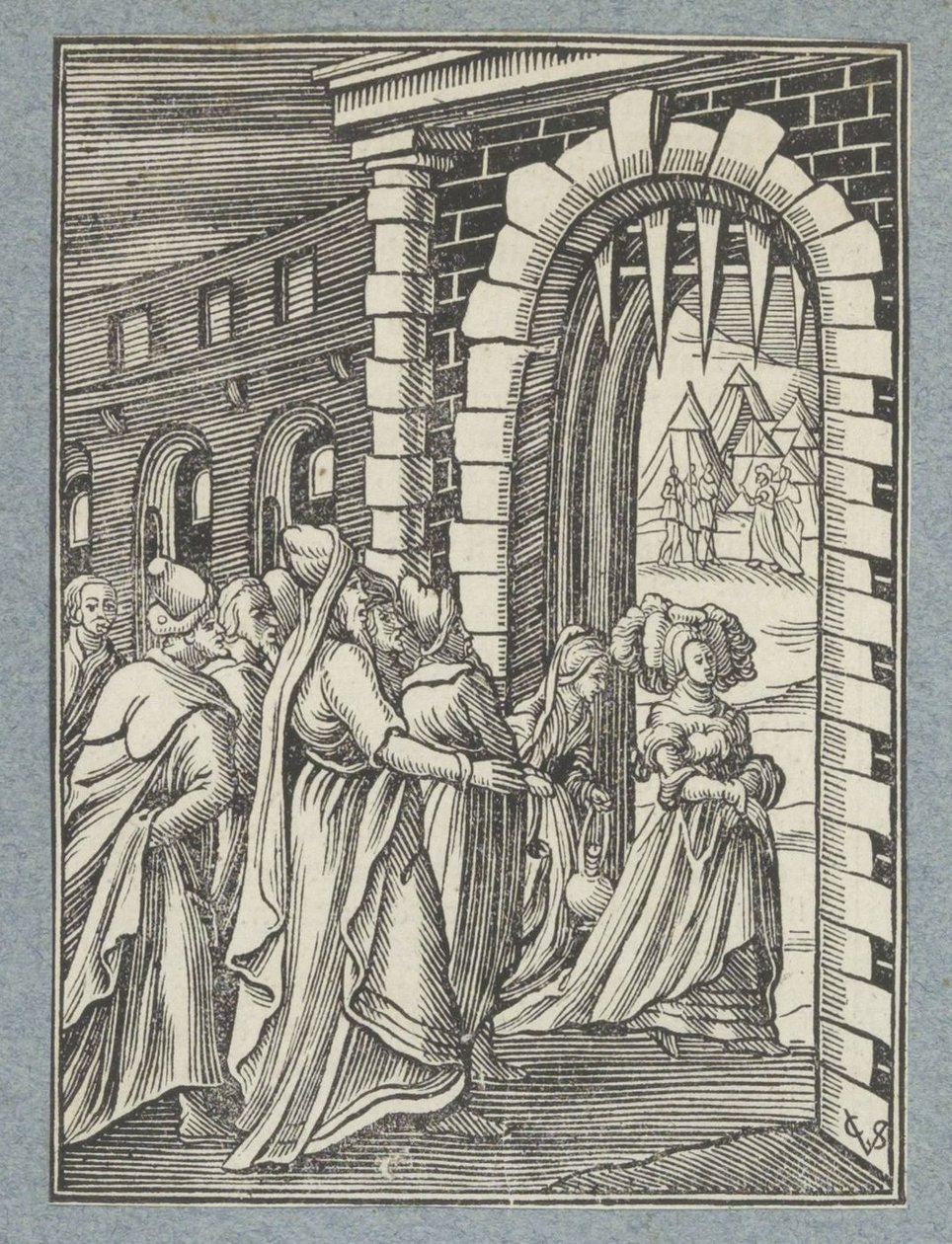 Judite e sua serva a caminho de Holofernes de Christoffel van Sichem (II)
