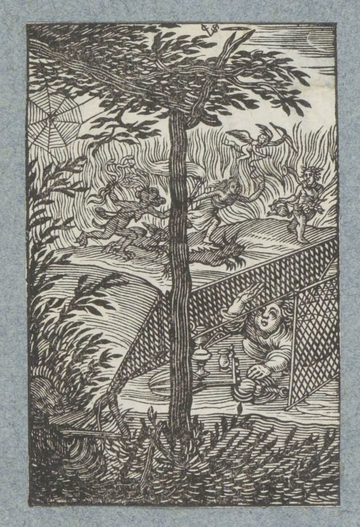 Criança apanhada nas redes da Morte Pia Desideria (título da série) de Christoffel van Sichem (II)