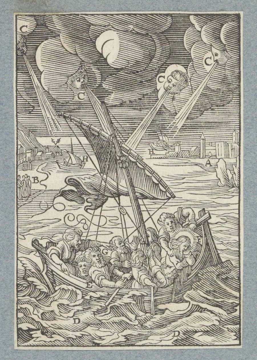 Tempestade no Mar da Galiléia de Christoffel van Sichem (II)