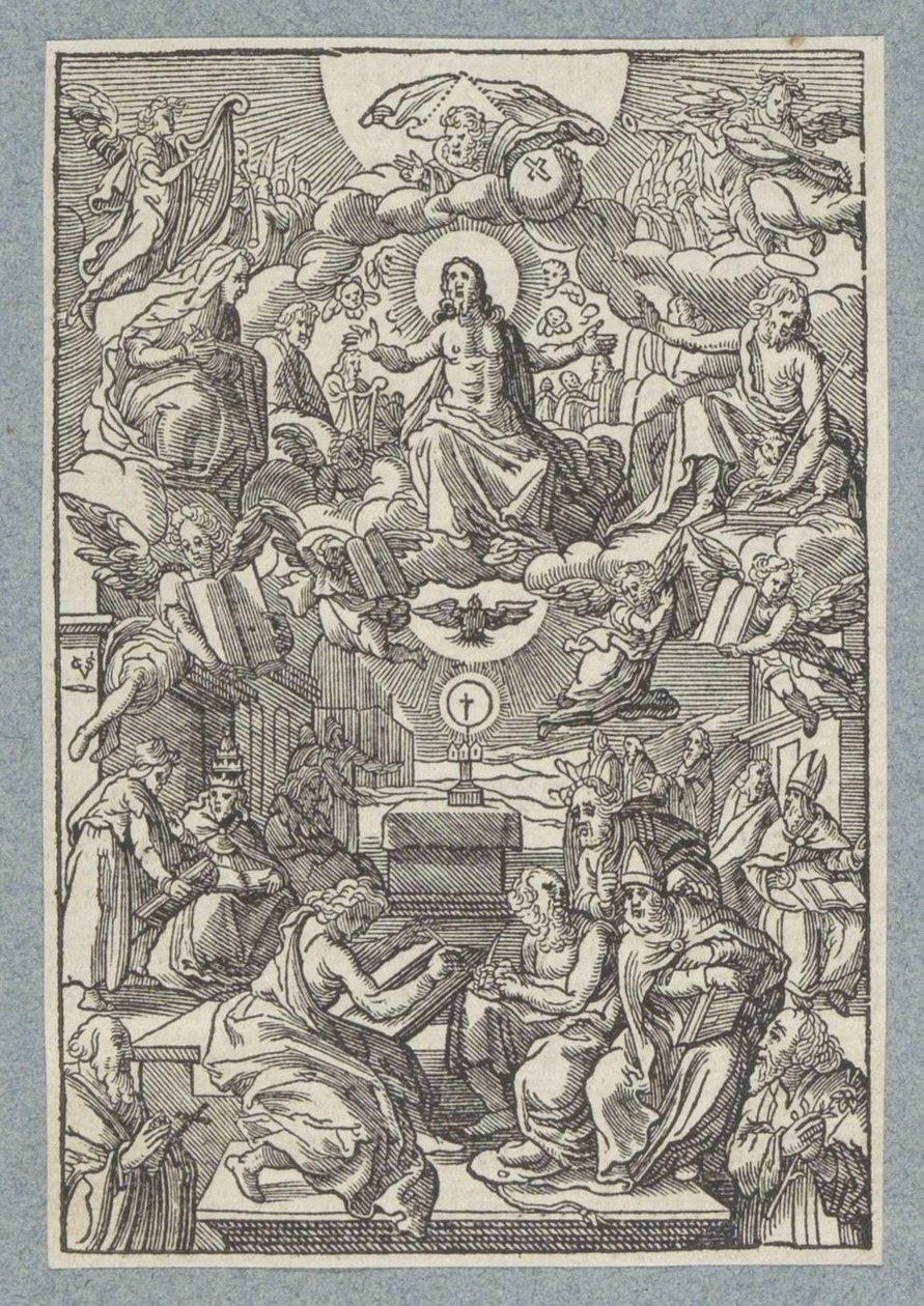 Disputa entre os Padres da Igreja sobre o Santíssimo Sacramento de Christoffel van Sichem (II)