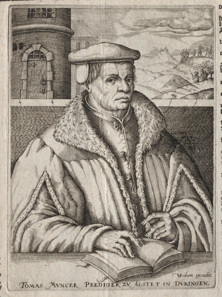Retrato de Thomas Munzer, 1609. de Christoffel van Sichem