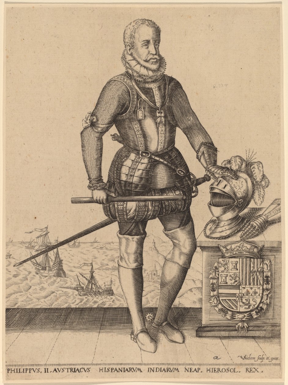 Filipe II, rei da Espanha de Christoffel van Sichem I
