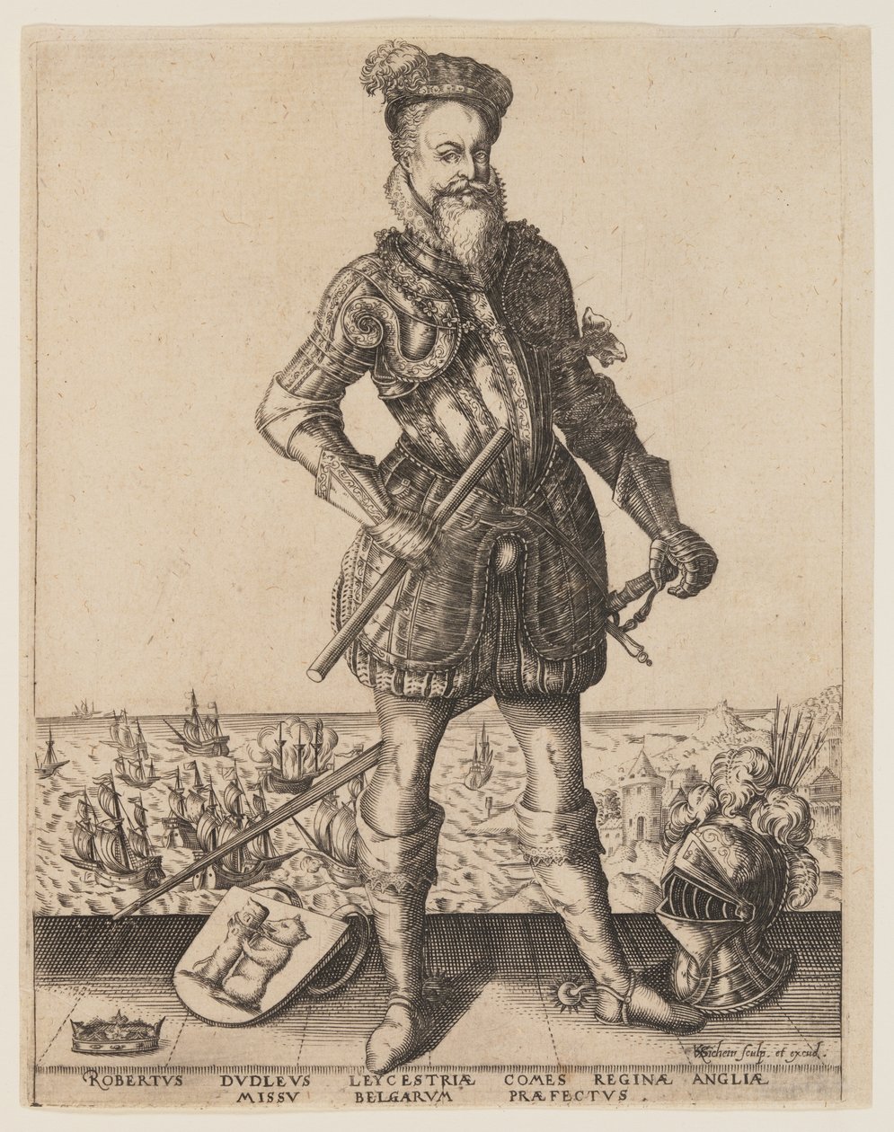 Robert Dudley, Conde de Leicester de Christoffel van Sichem I