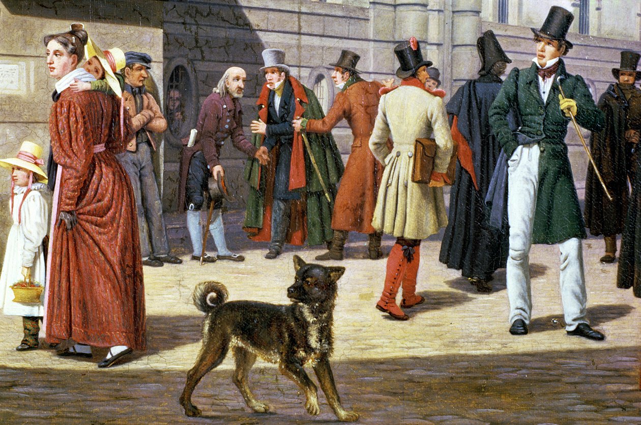 Cena de rua em Estocolmo de Christoffer Wilhelm Eckersberg