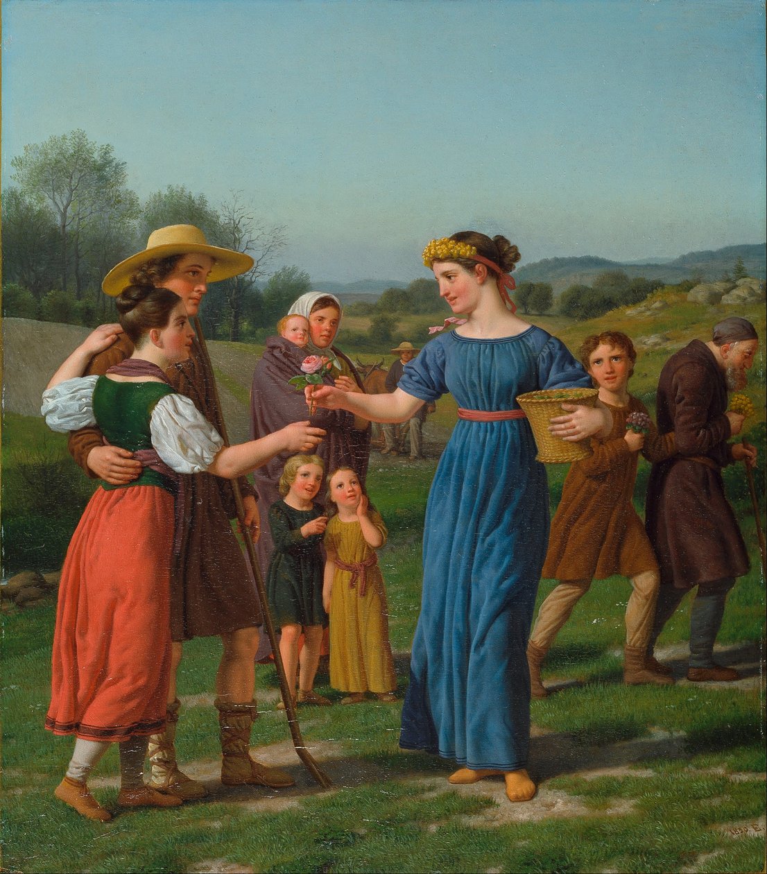 A Donzela de longe Do poema de Schiller de Christoffer Wilhelm Eckersberg