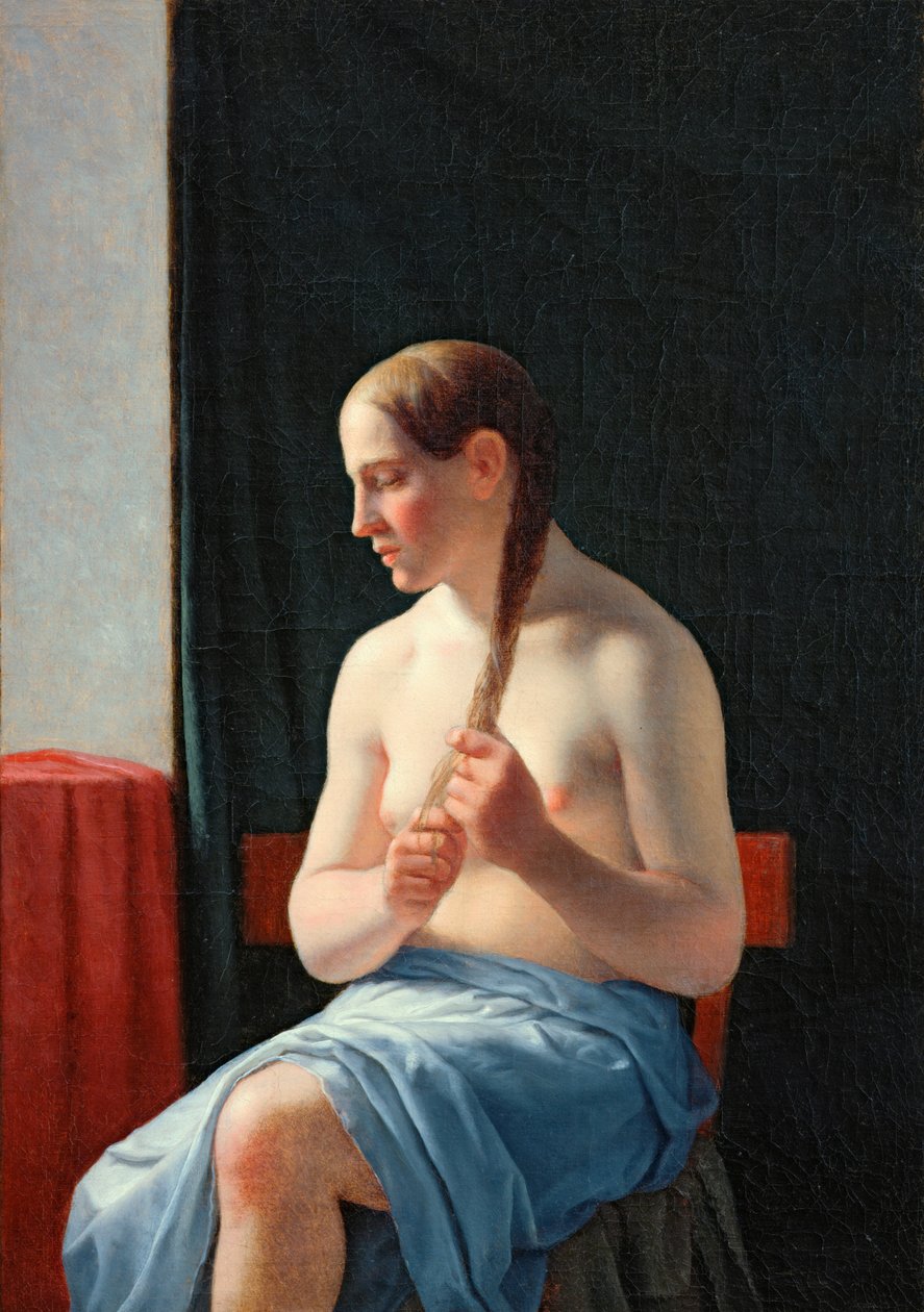 O modelo, 1839 de Christoffer Wilhelm Eckersberg