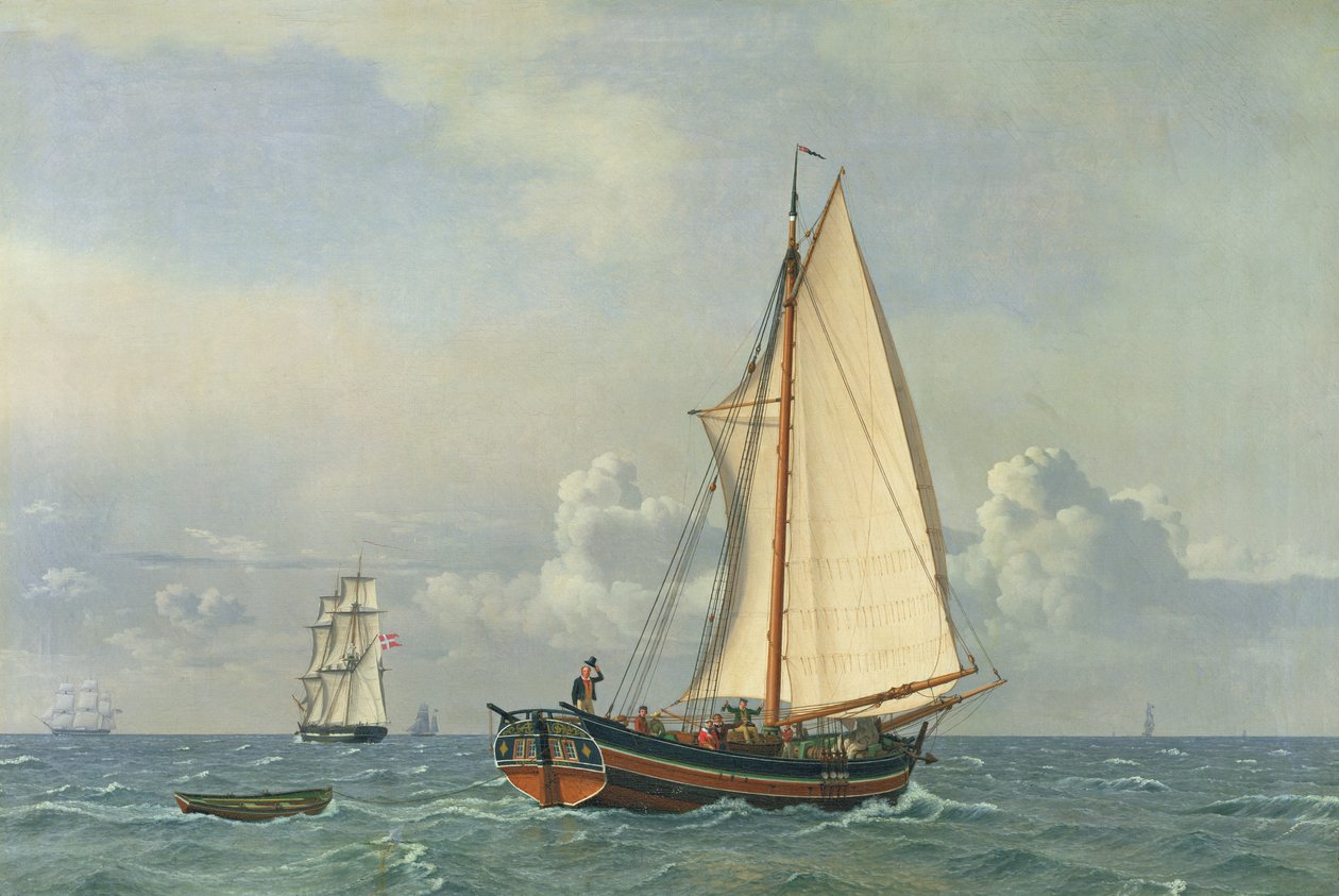 O mar, 1831 de Christoffer Wilhelm Eckersberg