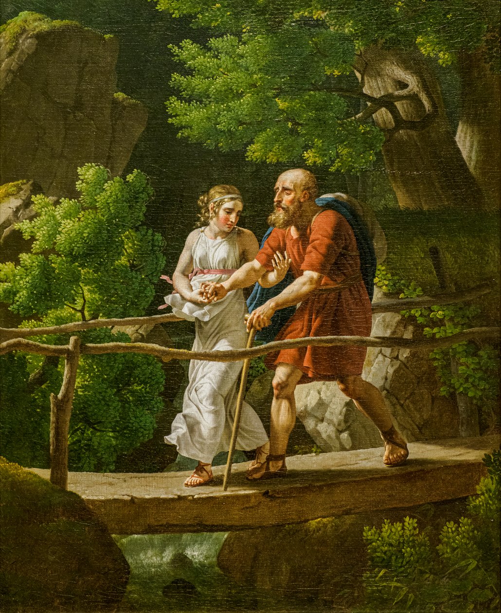 Édipo e Antígona de Christoffer-Wilhelm Eckersberg