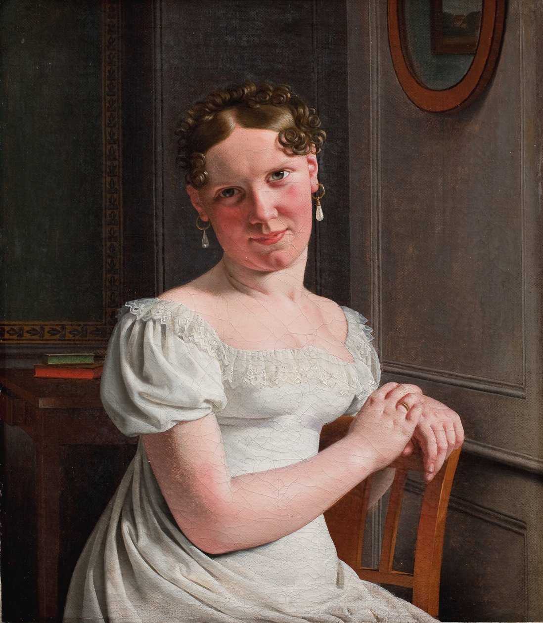 Julie Eckersberg, nascida Juel, a segunda mulher do artista de Christoffer Wilhelm Eckersberg