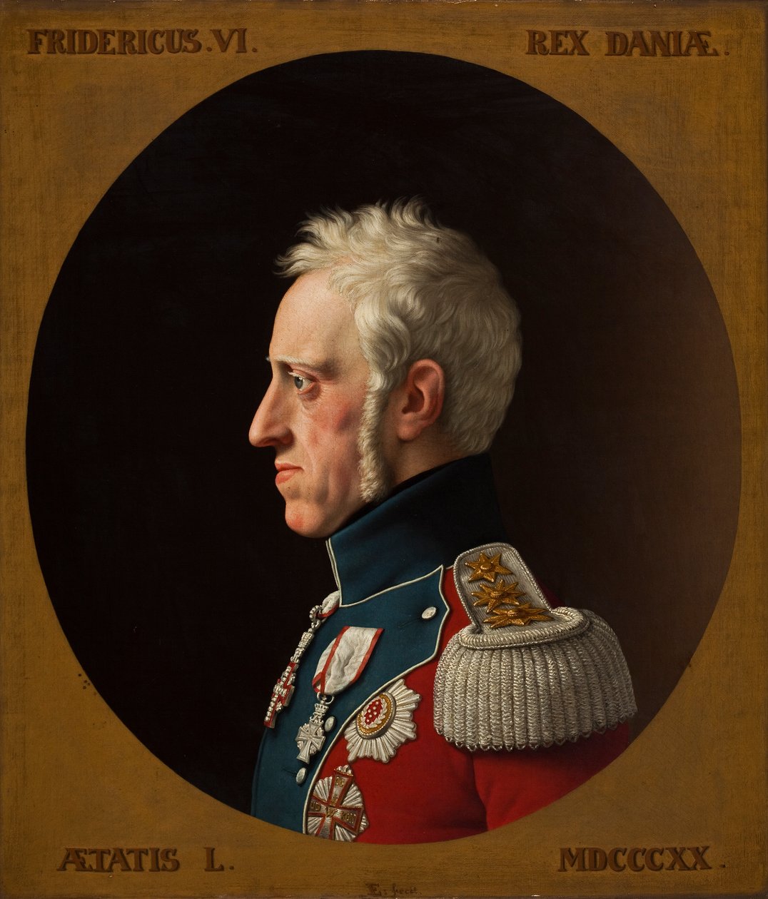 Retrato de Frederico VI da Dinamarca 1768-1839, 1839. de Christoffer Wilhelm Eckersberg