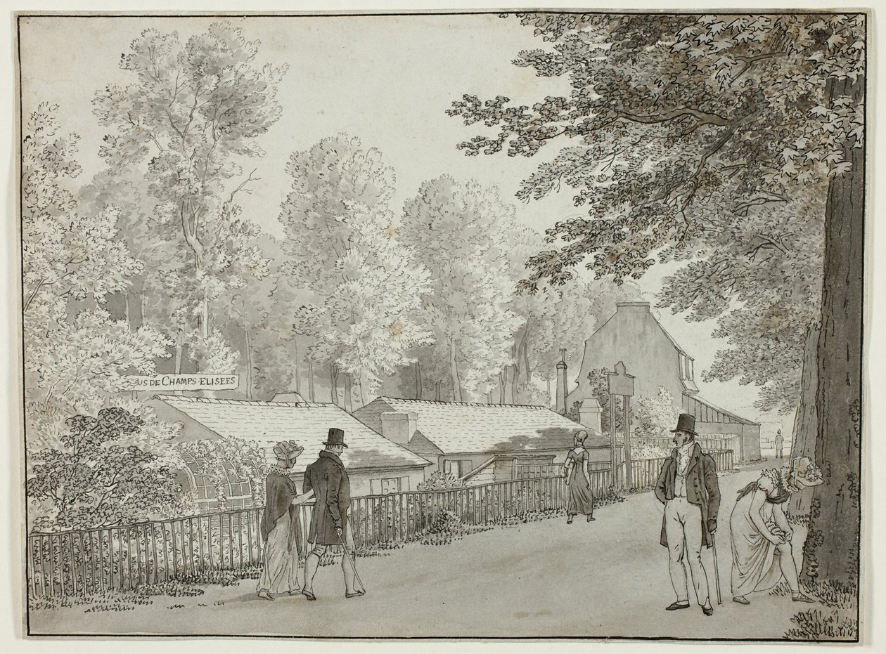 Relais, Avenue des Champs-Élysées, Paris (frente); Cena da Vida de Ulisses (voltar) de Christoffer Wilhelm Eckersberg
