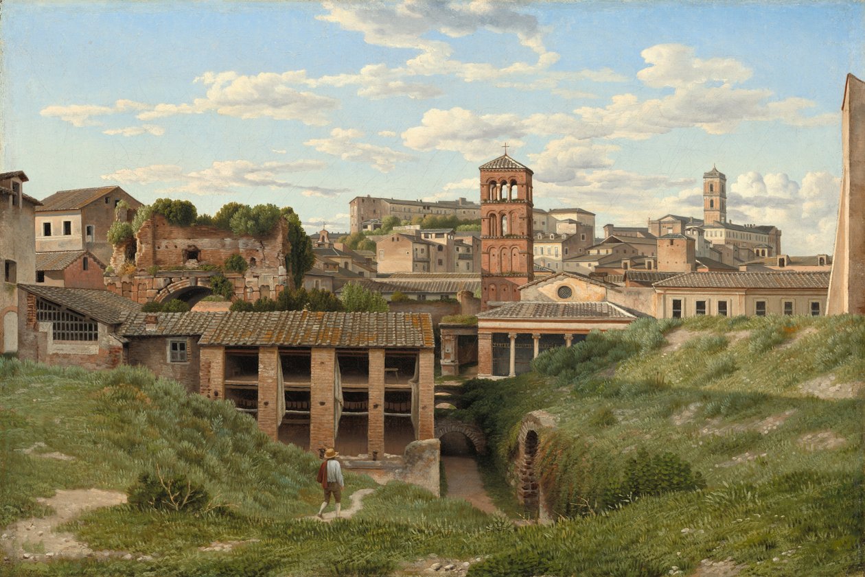 Vista da Cloaca Maxima, Roma de Christoffer Wilhelm Eckersberg