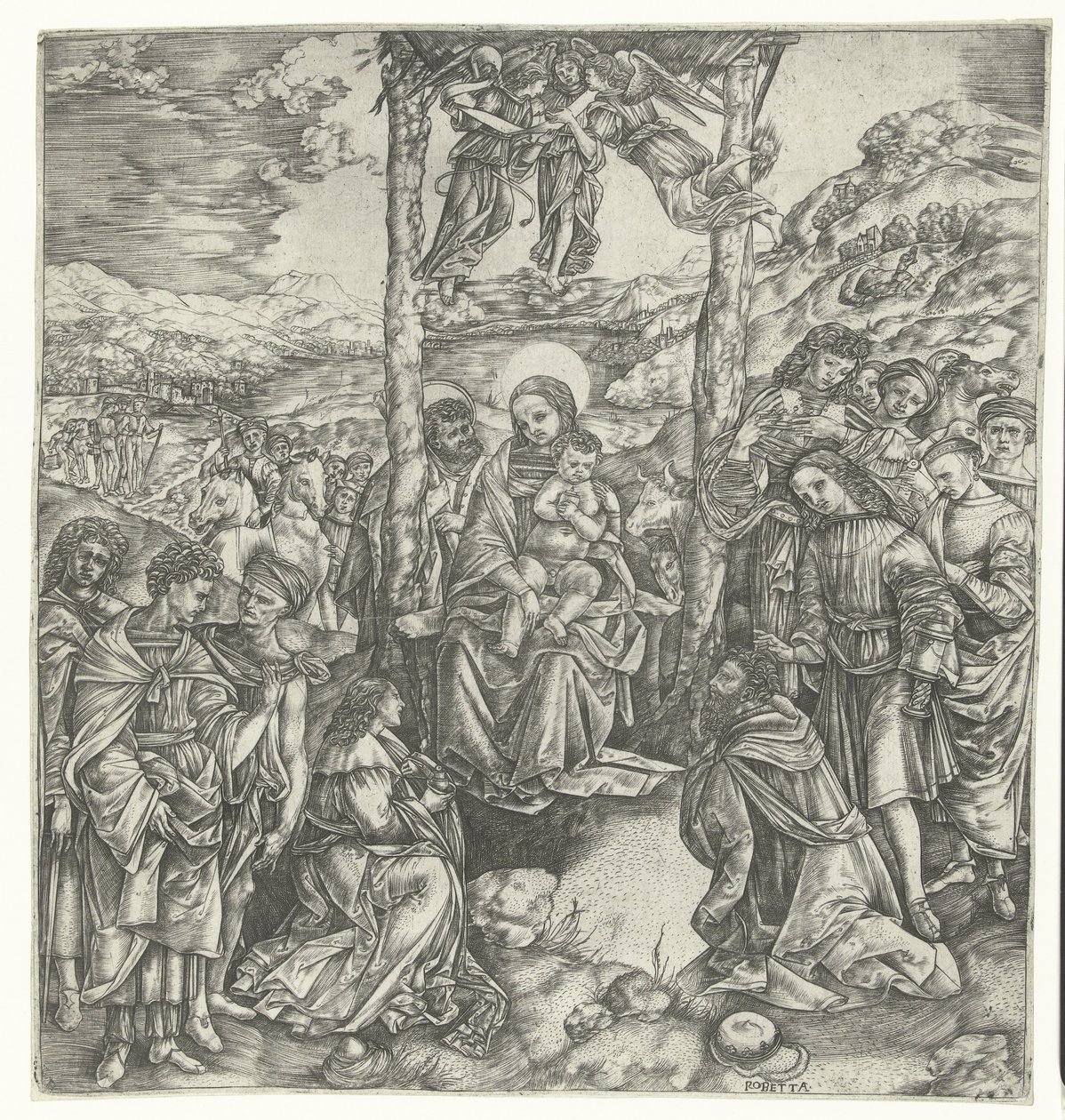 Adoração dos reis de Christoforo di Michele Robetta