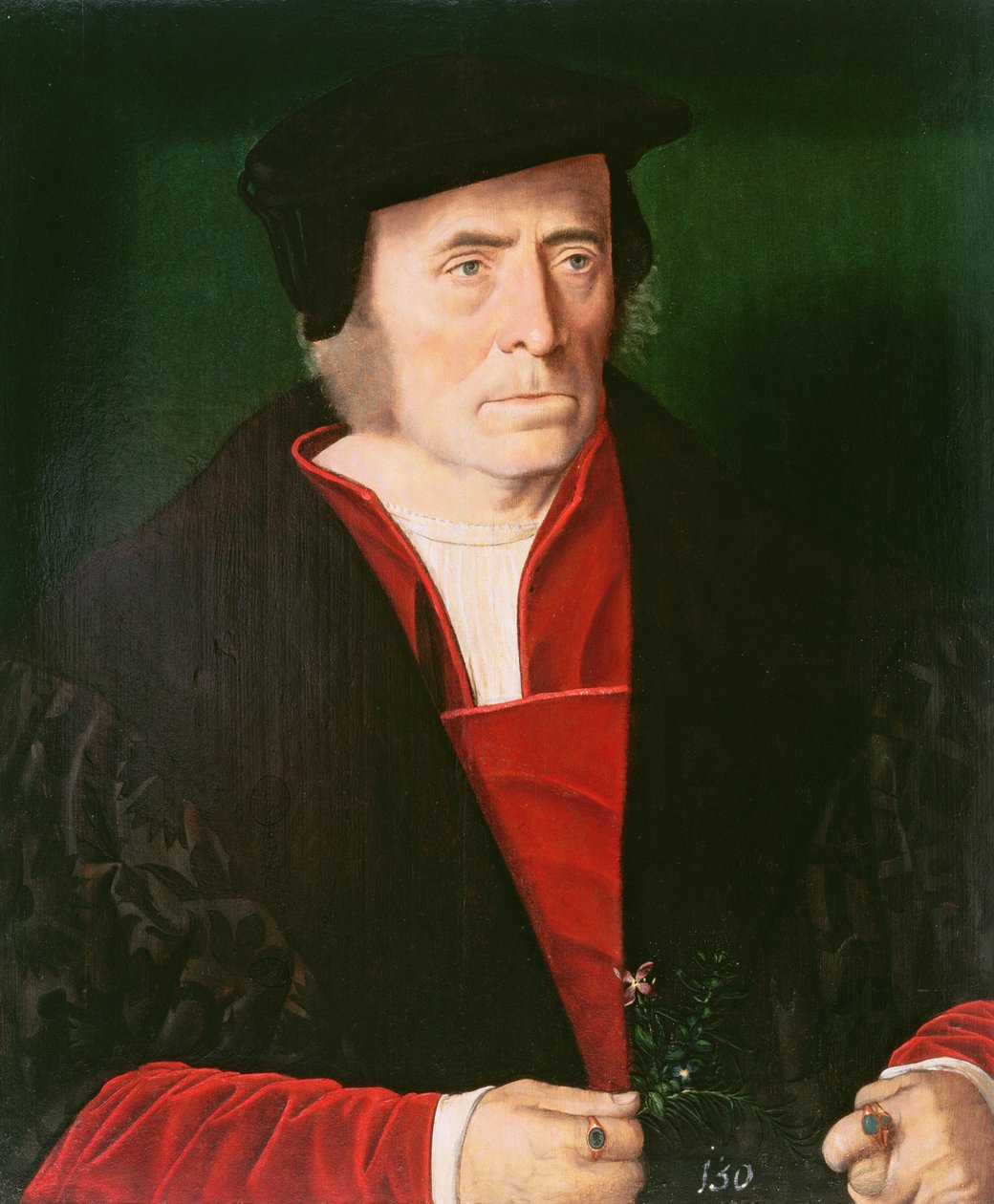 Retrato de um homem, c.1530-40 (painel) de Christoph Amberger