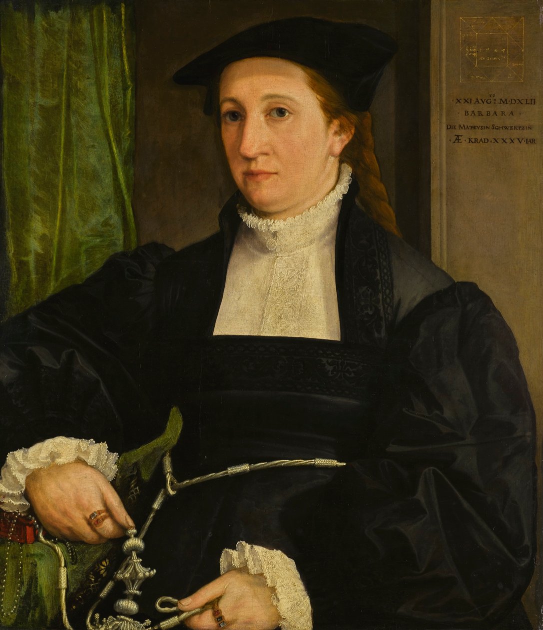 Retrato de Barbara Schwarz de Christoph Amberger