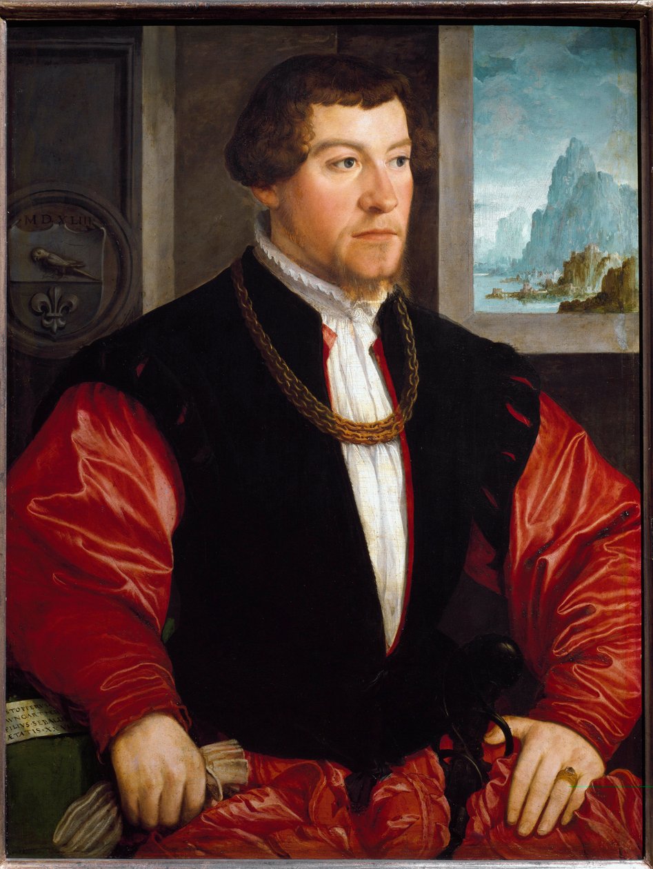 Retrato de Christoph Baumgartner (Pintura de Christoph Amberger