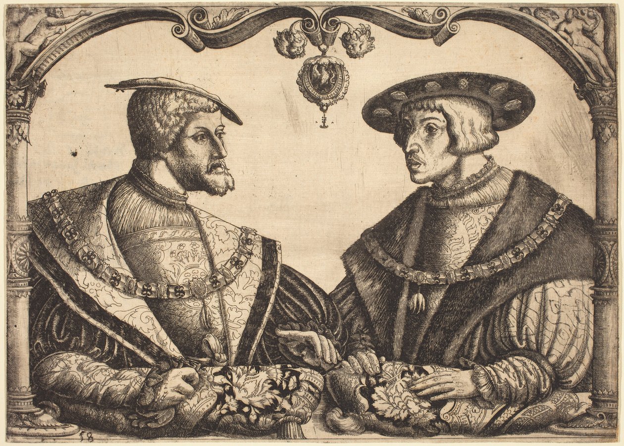 Imperadores Carlos V e Fernando I de Christoph Bockstorfer
