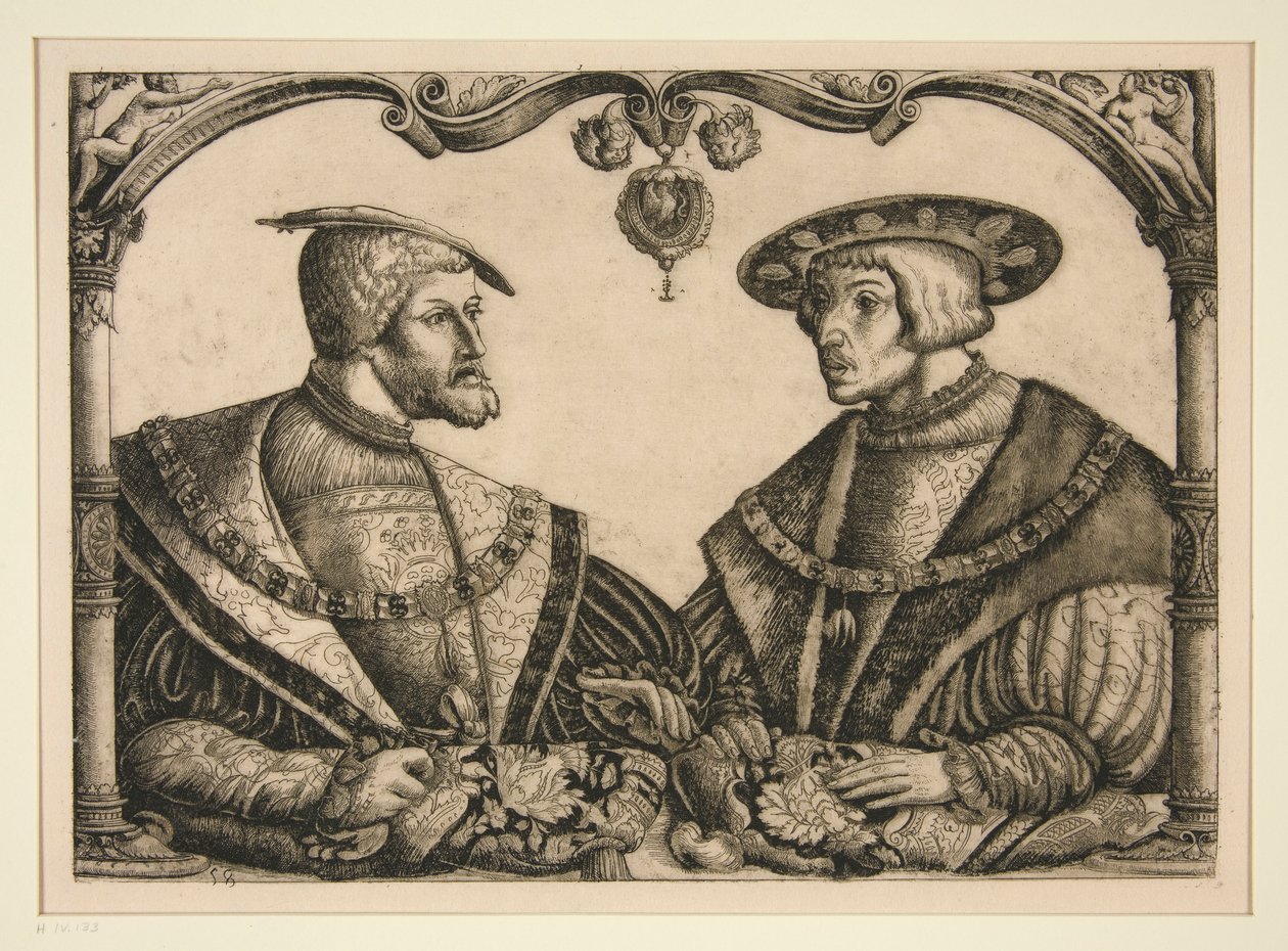 Imperadores Carlos V e Fernando I de Christoph Bockstorffer