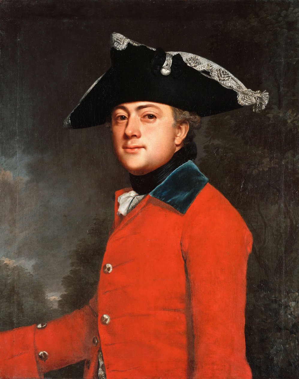 Alemão: Major de Brigada Georg Heinrich von Berenhorst (1733-1814) Major de Brigada Georg Heinrich Beerhorst de Christoph Friedrich Reinhold Lisiewski