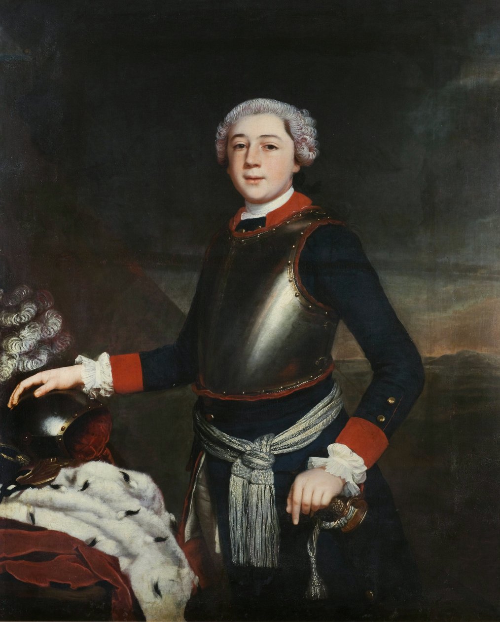 Leopold Friedrich Franz v. Anhalt-Dessau em tenra idade de Christoph Friedrich Reinhold Lisiewski