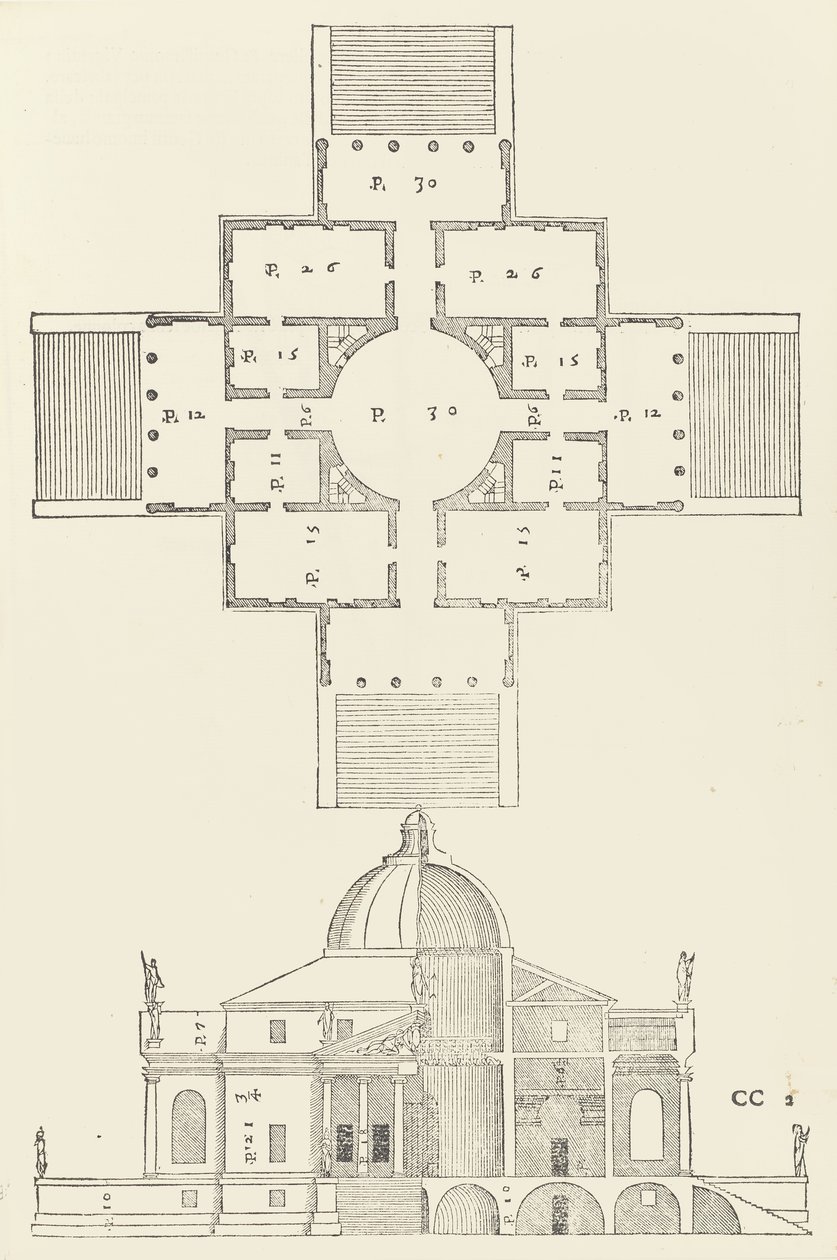 Os quatro livros de arquitetura de Andrea Palladio, 1570 de Christoph Krieger