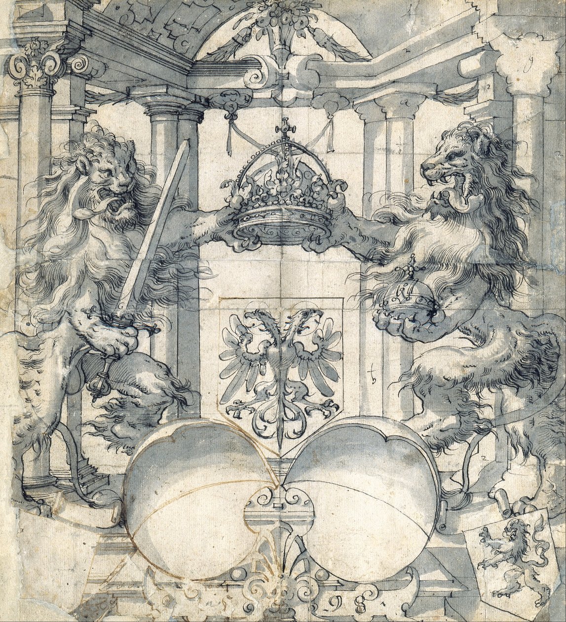 Desenho para uma janela de vitral de Christoph Murer