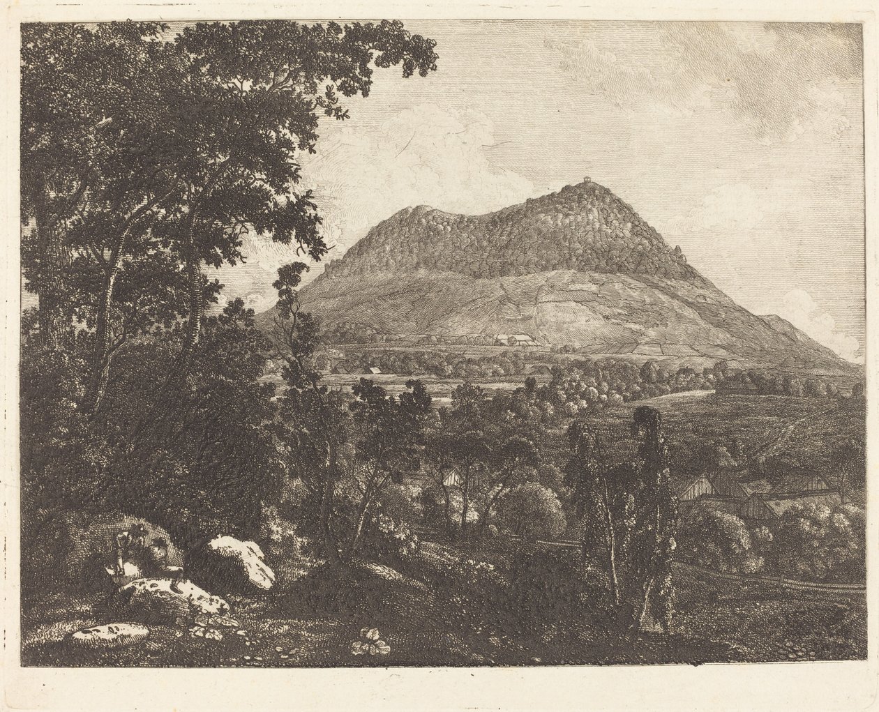 Montanha Landeskrone perto de Goerlitz de Christoph Nathe