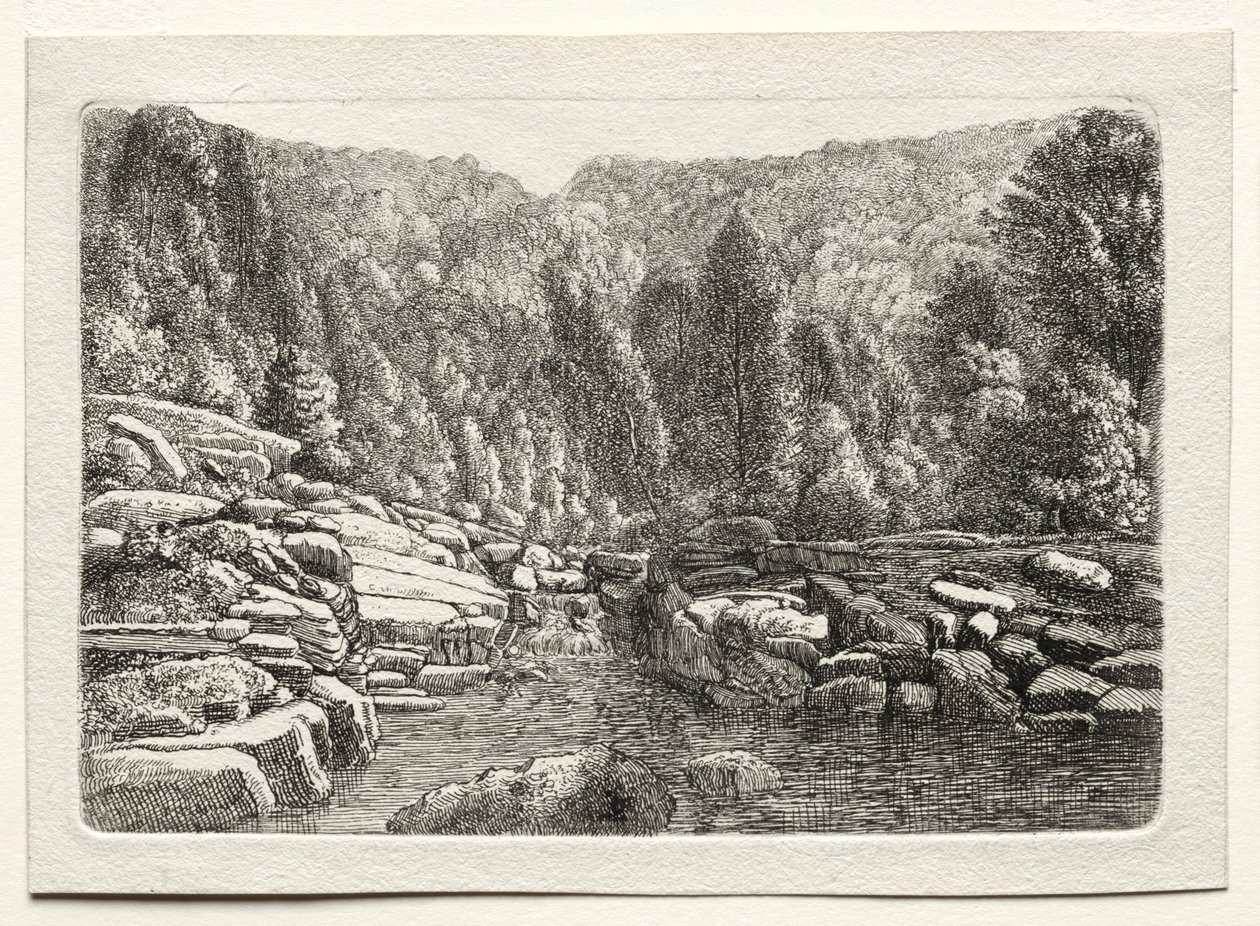 Água nas Montanhas, c. 1790-1800. de Christoph Nathe