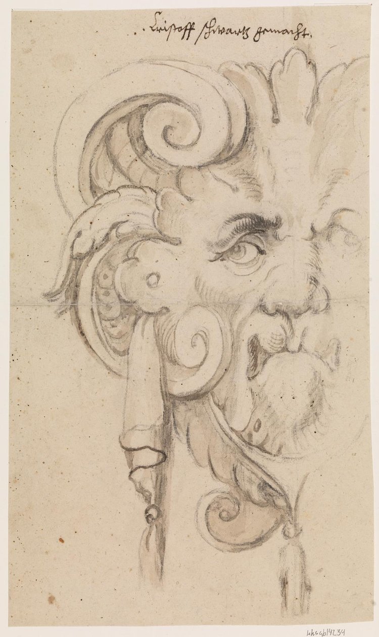 Máscara ornamentada de Christoph Schwarz