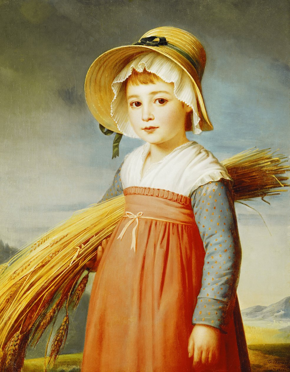 O pequeno Gleaner, 1824 de Christophe Thomas Degeorge