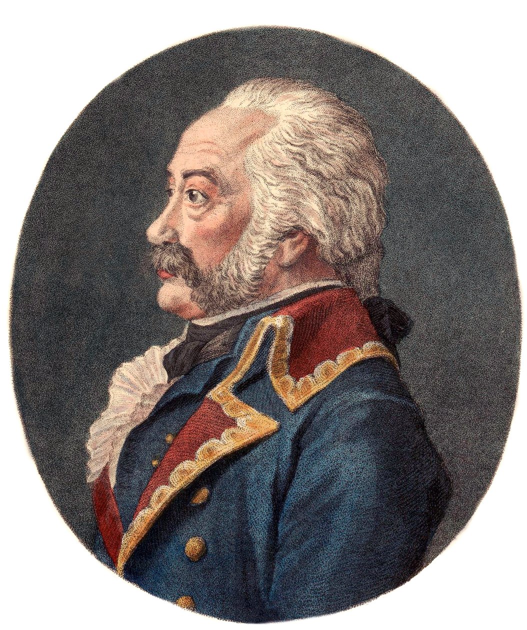 Retrato de Adam Philippe, Conde de Custine (1740 - 1793), general francais. de Christophe Guerin