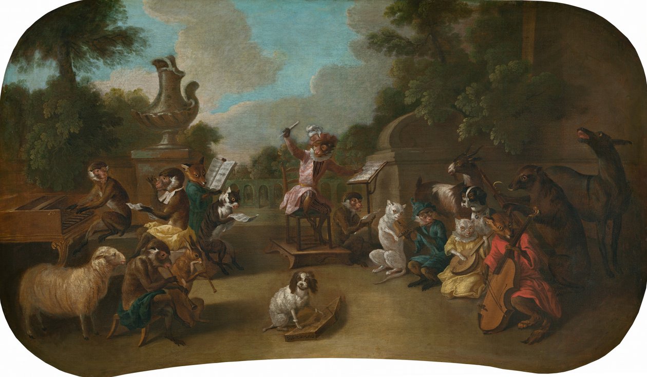 Singerie: O Concerto, c. 1739. de Christophe Huet